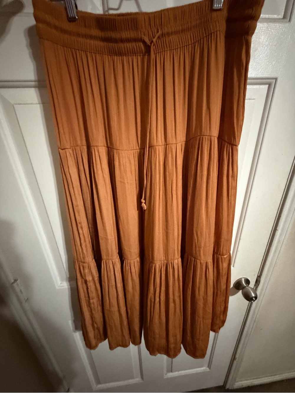 Joie Women's Burnt Orange Tiered Jumpsuit